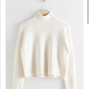 & Other Stories | Cropped Mock Neck Sweater